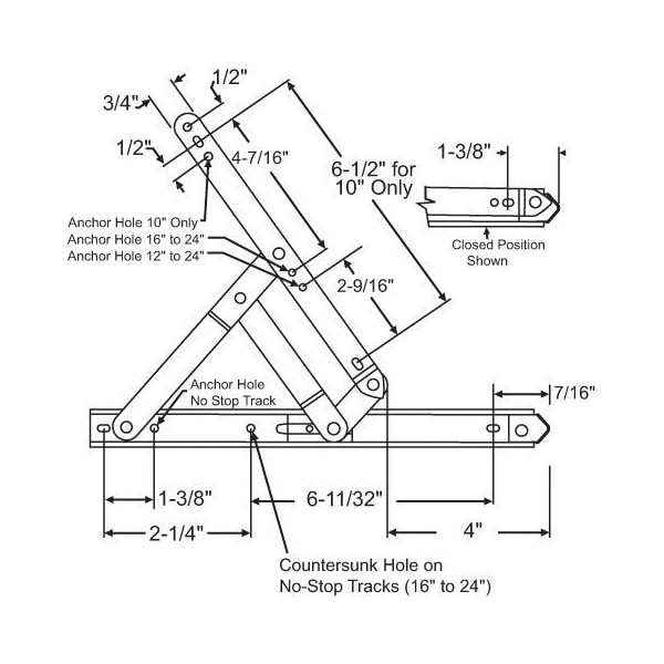 Strybuc 4 Bar Hinge Assembly 28-10-3-03 - main
